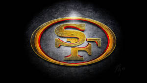 Yellow Logo Of San Francisco 49ers Wallpaper