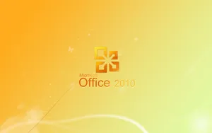 Yellow Microsoft Office 2010 Desktop Wallpaper