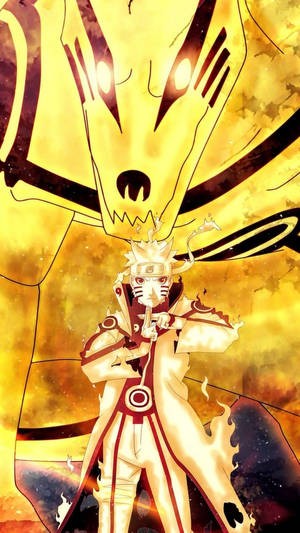 Yellow Naruto Summoning A Beast Wallpaper