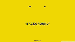 Yellow Off White Brand Background Wallpaper