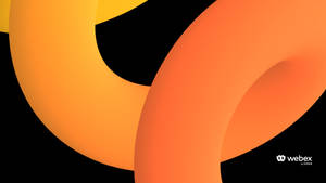 Yellow Orange Spiral Webex Background Wallpaper