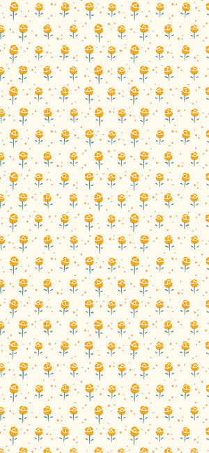 Yellow Roses Pattern Cute Tablet Wallpaper