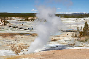 Yellowstone National Park Norris Basin Wallpaper