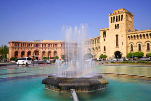 Yerevan's Republic Square Wallpaper