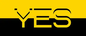 Yes Yellow & Black Wallpaper