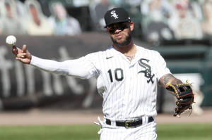 Yoan Moncada Tossing Baseball Wallpaper