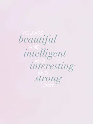 You Are Beautiful Purple Background Wallpaper