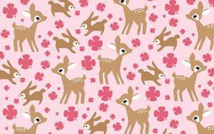 Young Deer Art Cute Laptop Wallpaper