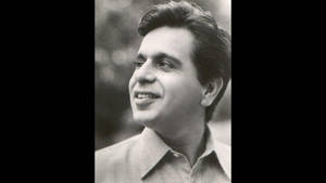 Young Dilip Kumar In Sepia Tone Wallpaper