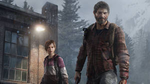 Young Ellie And Joel In The Last Of Us 4k Wallpaper