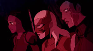 Young Justice Dc Cartoon Superheroes Wallpaper