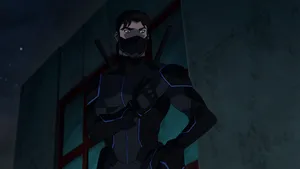 Young Justice Nightwing Stealth Suit Wallpaper