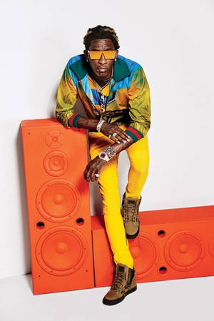 Young Thug Poses For Gq Magazine Wallpaper