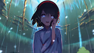 Your Name Mitsuha Miyamizu Crying Wallpaper