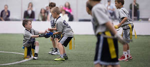 Youth Flag Football Training Session Wallpaper