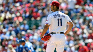 Yu Darvish Shadowed Number Wallpaper