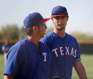 Yu Darvish Walking Conversation Wallpaper