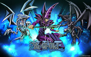 Yu-gi-oh Dark Magician Against A Mystical Backdrop. Wallpaper