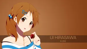 Yui Hirasawa Playing Guitar On Stage Wallpaper