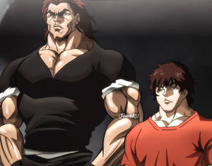 Yujiro Hanma And Baki Hanma Wallpaper