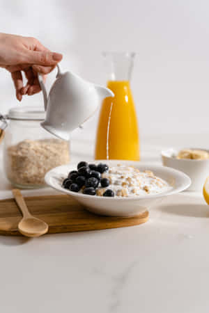 Yummy Breakfast Cereal Wallpaper
