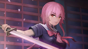 Yuno Gasai Sword Wallpaper