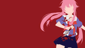 Yuno Gasai Vector Art Wallpaper