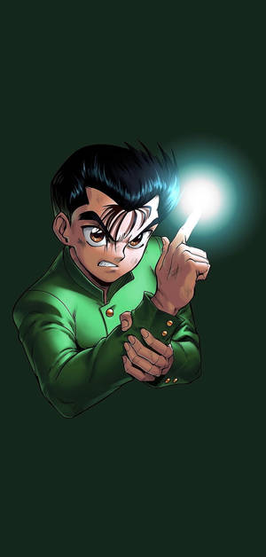 Yuyu Hakusho Yusuke With Lighting Finger Wallpaper