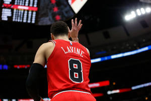 Zach Lavine Number 8 Jersey Wallpaper