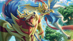 Zacian Zamazenta Pokemon Sword And Shield Wallpaper