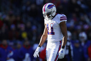 Zay Jones Buffalo Bills White Jersey Wallpaper