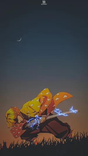 Zenitsu Pfp Aesthetic Art Wallpaper