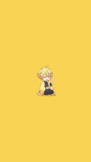 Zenitsu Pfp Minimalist Chibi Wallpaper