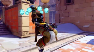 Zenyatta Video Game Flying Wallpaper