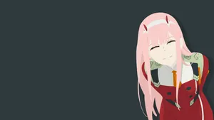 Zero Two - A Darling In The Franxx Ready To Take On New Challenges Wallpaper