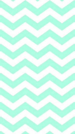 Zigzag Stripes Mint Green Iphone Wallpaper