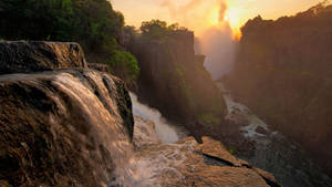 Zimbabwe's Victoria Falls Snapshot Wallpaper