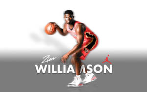 Zion Williamson White Desktop Wallpaper