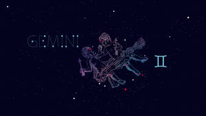 Zodiac Sign Twin Gemini Constellation Wallpaper