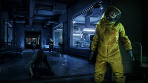 Zombie Hazmat Suit World War Z Aftermath Wallpaper