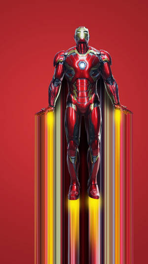 Zooming Iron Man Android Wallpaper