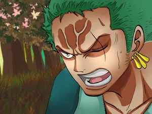 Zoro Wano Hurting Wallpaper