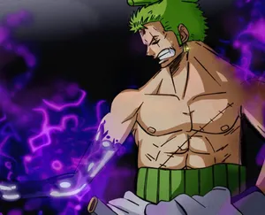 Zoro Wano Purple Hand Wallpaper