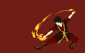 Zuko Fire Dancing In Red Wallpaper